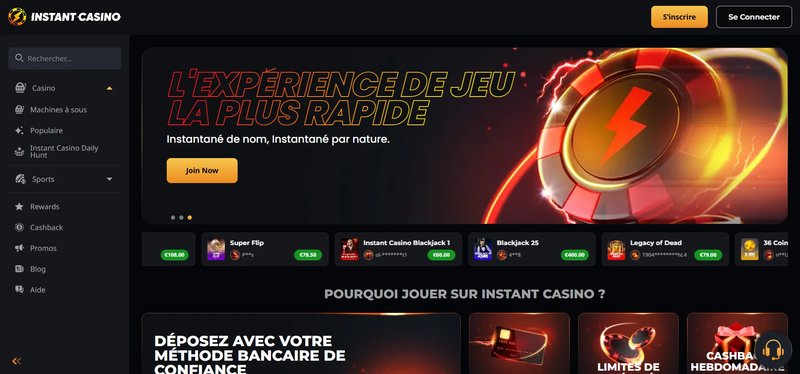 Guide de instant casino en ligne